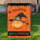 Lofaris Waterproof Magic Pumpkin Halloween Orange Garden Flag